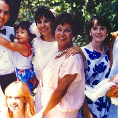Family at Giselle's wedding in Santa Clara