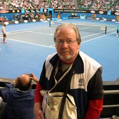 Jimmy at the Australian Open.