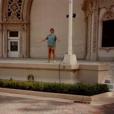 At the amphitheater in Balboa Park, San Diego