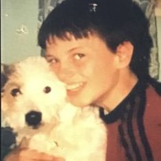 Aww he just loved this wee dog,,patch,,xxx