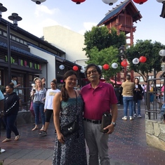 with Dad in Little Tokyo