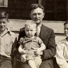Dad with Father and brothers Bobby and Ward