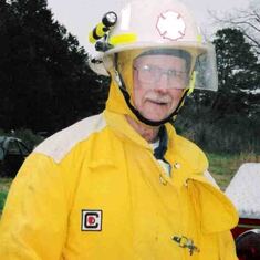 Dad in turnout gear