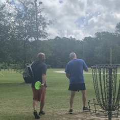 He just started getting into disc golf and was really good at it