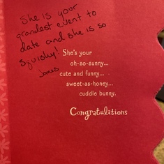 Before he was named Din Din he signed Emma’s newborn card James…. If you know you know 
