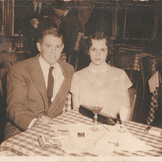 Jim and Arline before he entered the Navy, before they married in 1955.
