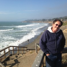 Jim on California coastline, 2013