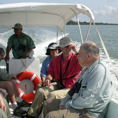 March 18 2005 Belize - leaving Gale's Point in search of Manatees and Mangrove specialties with guide Roberto