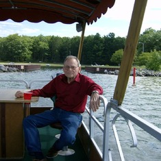 Jim on Joe's Boat, Summer 2012