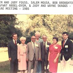 Jim and Judy Fouss with colleagues at ASAE meeting in Canada, 1985