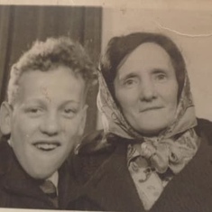 A very young da with his beloved ma 