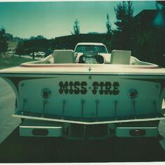 Miss Fire ski boat