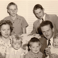 Christmas 1949 - Jim upper right