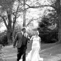 Jimmy and Kelly on her wedding day.  A day full of true happiness, October 1, 2011.