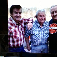 Dad & his two brothers uncle Kenny & uncle Grant Crain