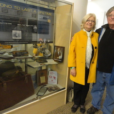 Jim and Lynda, Evergreen Aviation Museum, Fred C. Gardner/ Jack Swigert Display