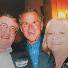 Jim and Lynda Gardner with President George Bush at White House, May 29, 2003