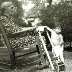 Great Grandmother with Jimmy, Chanute, Kansas, 1946
