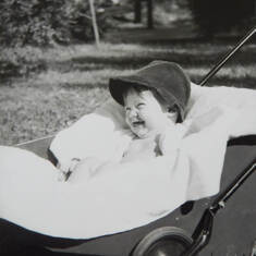 Happy baby Jimmy, 1946, Kansas City, Missouri