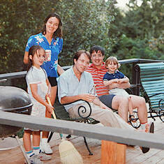 Backyard BBQ, Jimmy,Rachel, Joe, Johnny, and Dolly 1988.