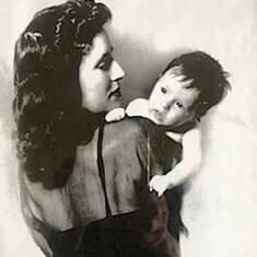 Jimmy with his Mama in May 1946