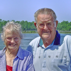 Daddy and Mama in Steinhatchee, Florida