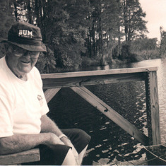 Daddy Fishing at Enoch Lake, Lake Park, GA