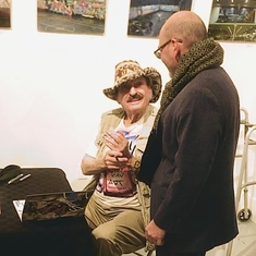 Feb’20 Talking stories with Jim at “Rags to Riches” event at 1AM Gallery in San Francisco