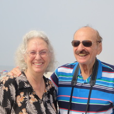 Gail and Jim at the beach on Long Island 2016