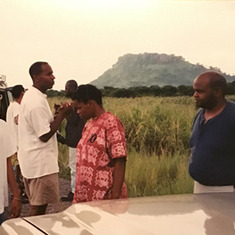 From Debra B: JR on a road trip in Ghana after the Pan African Student Summit in 2003. 