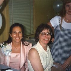 Wife Linda, with sister in law Joanne and niece Melinda 1995 Chris's wedding.