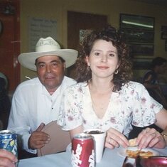 May 6 ,1995; Chris's wedding. James with daughter Lisa
