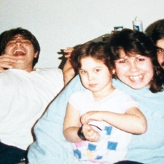 Tony, Rachel, Jenny & Jimmy. What's so funny Tony? LOL I always loved this picture of me and Jimmy.