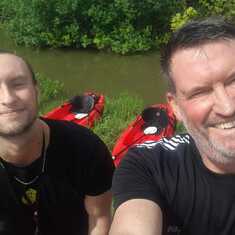 Kayaking trip with James