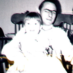 DADDY & ME --B&W PHOTO