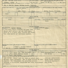 Jim's Army Separation Qualification Record-Sept. 5, 1945