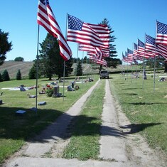 2010-Memorial Day at the Leigh cemetery