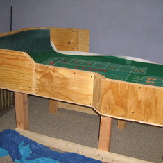 Jim was building an awesome Craps table