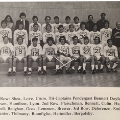 Phillips Exeter Lacrosse Team photo 1978