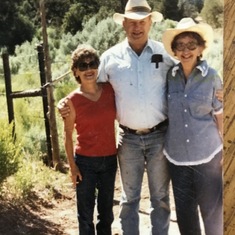 Mom, Dad, Aunt Jackie at the Lindrith Ranch. Together Again!!!