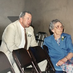 Dad & Grandma Peggy at Dana & Gaylon's Wedding