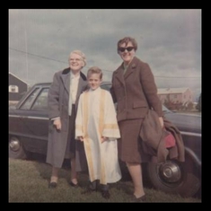 Jim Giller's 1st Communion with Grandma Giller & Aunt Mary!