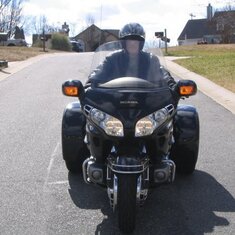 Dad on his motorcycle