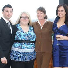 Blake, Andrea, Jameya and Ashley at Angela's wedding