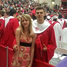 Jami with her big brother, Alec at his High School graduation.