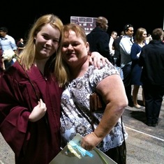 Jamie and Whitney at Whit's Graduation. Can you tell how proud she was of her little girl? <3
