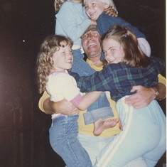 1983 with the Monk girls and Katie and Kellsey