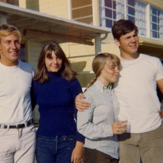 w/Jamie, Rolf, Debbie(?) 1964 or 65