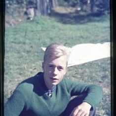 Janne as a young man at Blidö