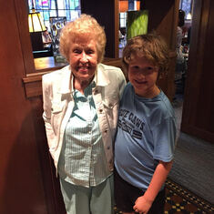 Grandma P with Millie's Grandson, Bo Schembechler